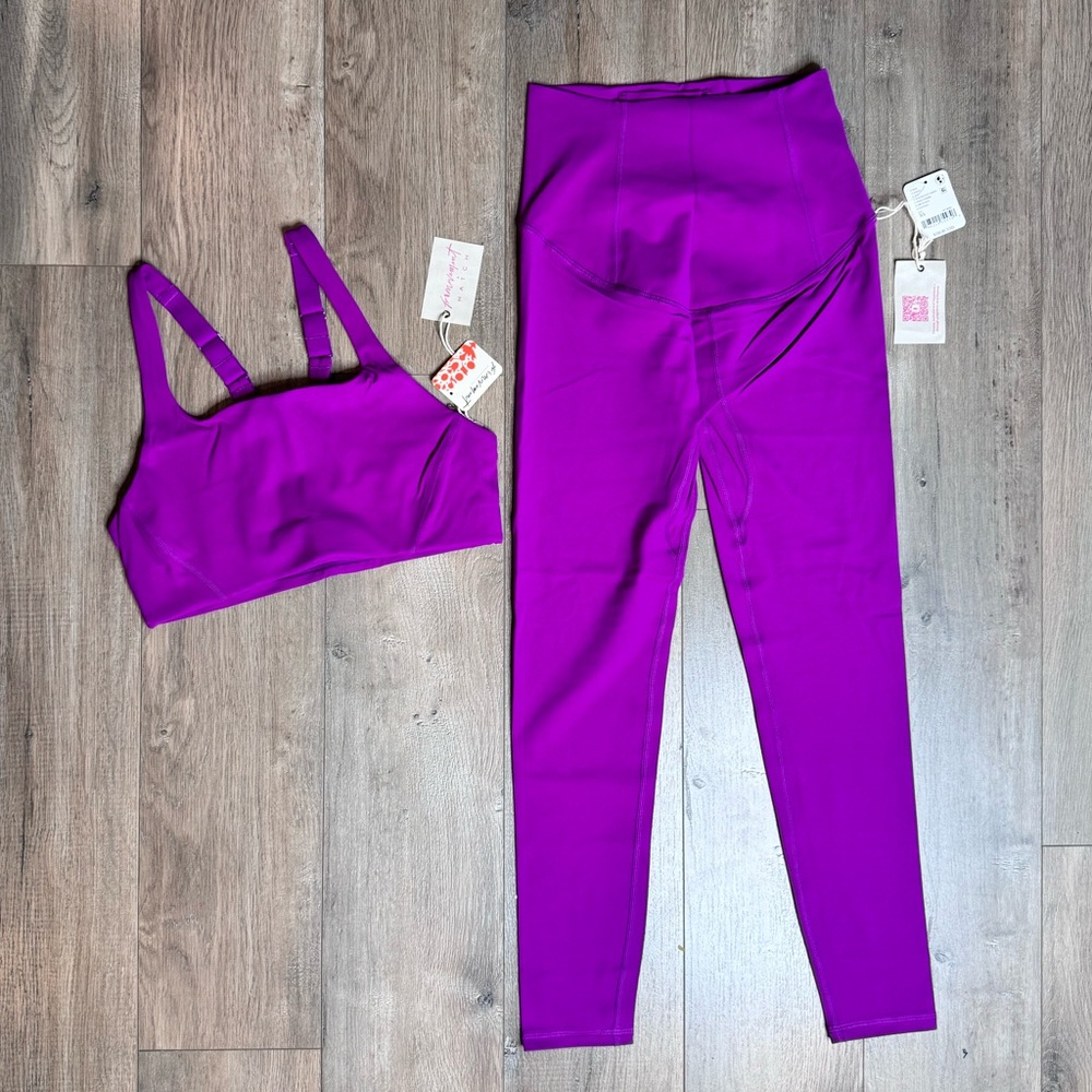 FP Movement X Hatch Never Better XS Maternity Leggings & Sports Bra Set